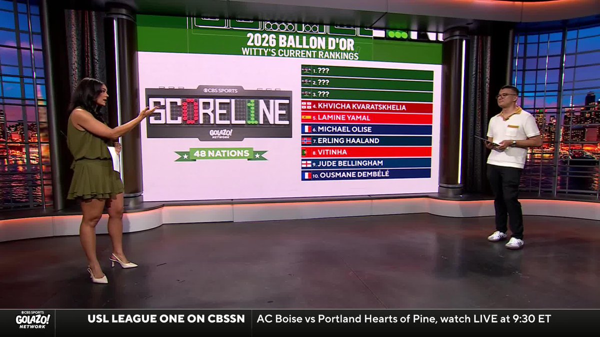 "He goes from not being on the list at all, to number one." 👀 Chris Wittyngham breaks down his 2026 Ballon d'Or power rankings ⚽️