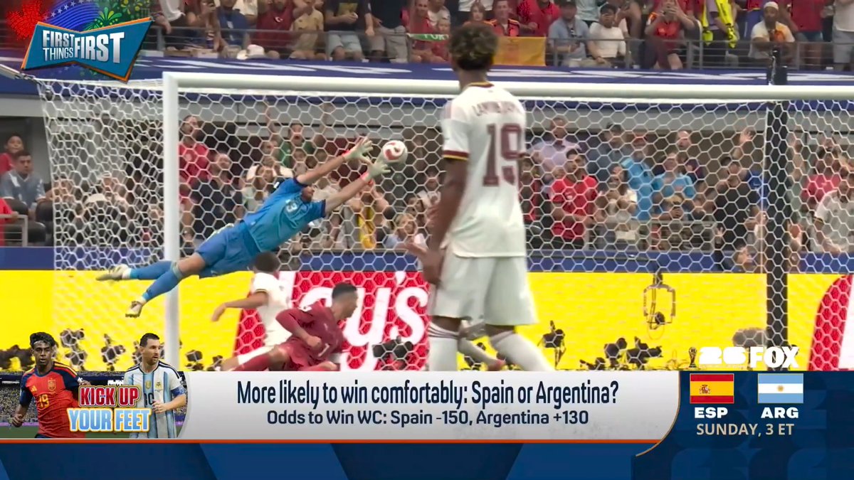 .Dax McCarty thinks Spain is more likely to win comfortably than Argentina: “It’s because of the way they play. It’s because of the cultural dominance that they have engineered with their technical ability.”