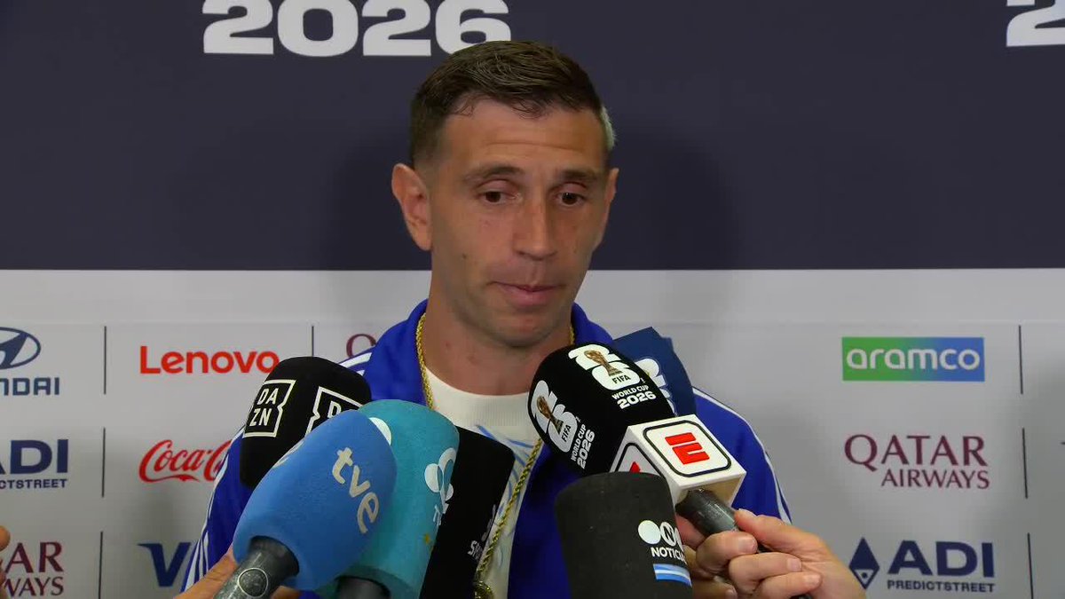 "ERA EL DESTINO JUGAR CONTRA ESPAÑA, por la Finalissima". Dibu Martínez. 🗣️🇦🇷