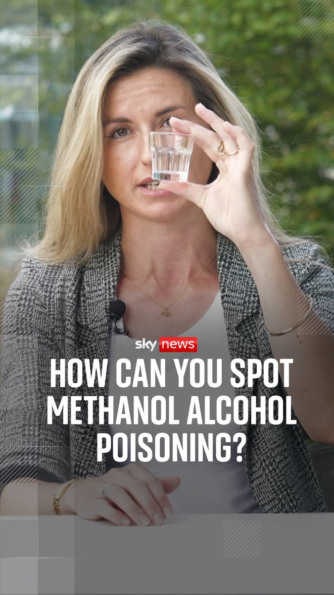 Methanol is a toxic industrial strength form of alcohol sometimes found in counterfeit or contaminated drinks The UK government has flagged 29 countries where tourists should take care when consuming alcohol Sky's Phoebe Southworth explains the symptoms of methanol poisoning