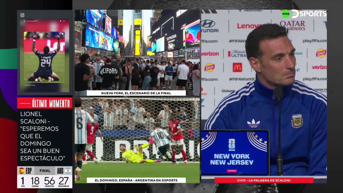 "VENÍAMOS SIN PERDER, USÁBAMOS LAS MISMAS ZAPATILLAS Y PERDIMOS EL PRIMER PARTIDO, ASÍ QUE CHAU ZAPATILLAS" Lionel Scaloni en conferencia de prensa contó la cábala del cuerpo técnico en Qatar 2022 y la comparación con la Copa Mundial de la FIFA 2026™