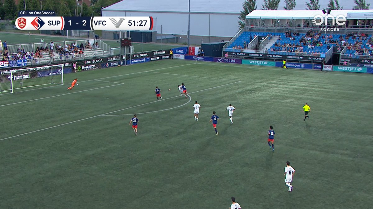 LYS MOUSSET WITH ABSOLUTE AUTHORITY. 🤫⚽️ No hesitation, just pure power to pick out the corner and extend the lead for the visitors Vancouver FC. #CPLSoccer | 📺: OneSoccer