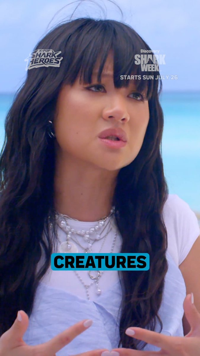 Lifetime shark lover REI AMI experiences the beauty of sharks up close 🦈✨ See this unforgettable moment in K-Pop Shark Heroes when #SharkWeek returns Sunday, July 26 at 8P on Discovery.