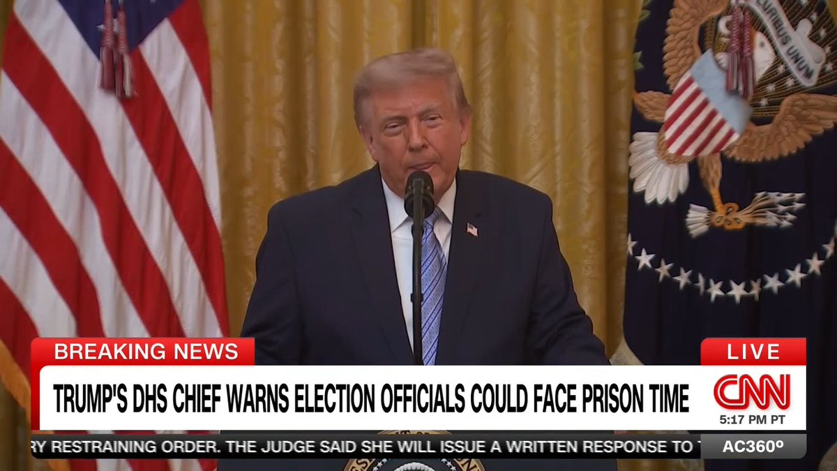 "It really just underscores that there is actually no evidence of any wrongdoing," says Michigan Secretary of State Jocelyn Benson on President Trump citing a six-year-old debunked conspiracy theory as evidence of voter fraud in his prime-time address.