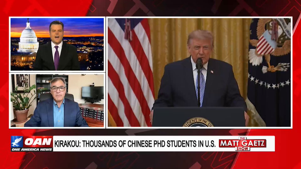 “How delicious is it if you are the Chinese… and you’re watching the American left blame Russia for everything, when you know that’s not true because you’re the ones interfering in the American election.” Former CIA counterterrorism officer John Kiriakou reacts to President Trump’s declassified documents release detailing CCP election interference, including the alleged theft of personal data belonging to 220 million American voters: “It’s the Chinese we should have been watching all this time.” Watch The Matt Gaetz Show on OAN Live today!