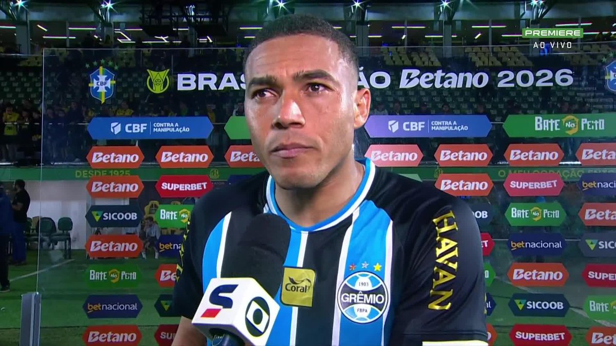 Carlos Vinicius, do Grêmio, após derrota diante do Mirassol: "Nota-se que estamos sem confiança". #futebol #gremio #mirassol #brasileirao
