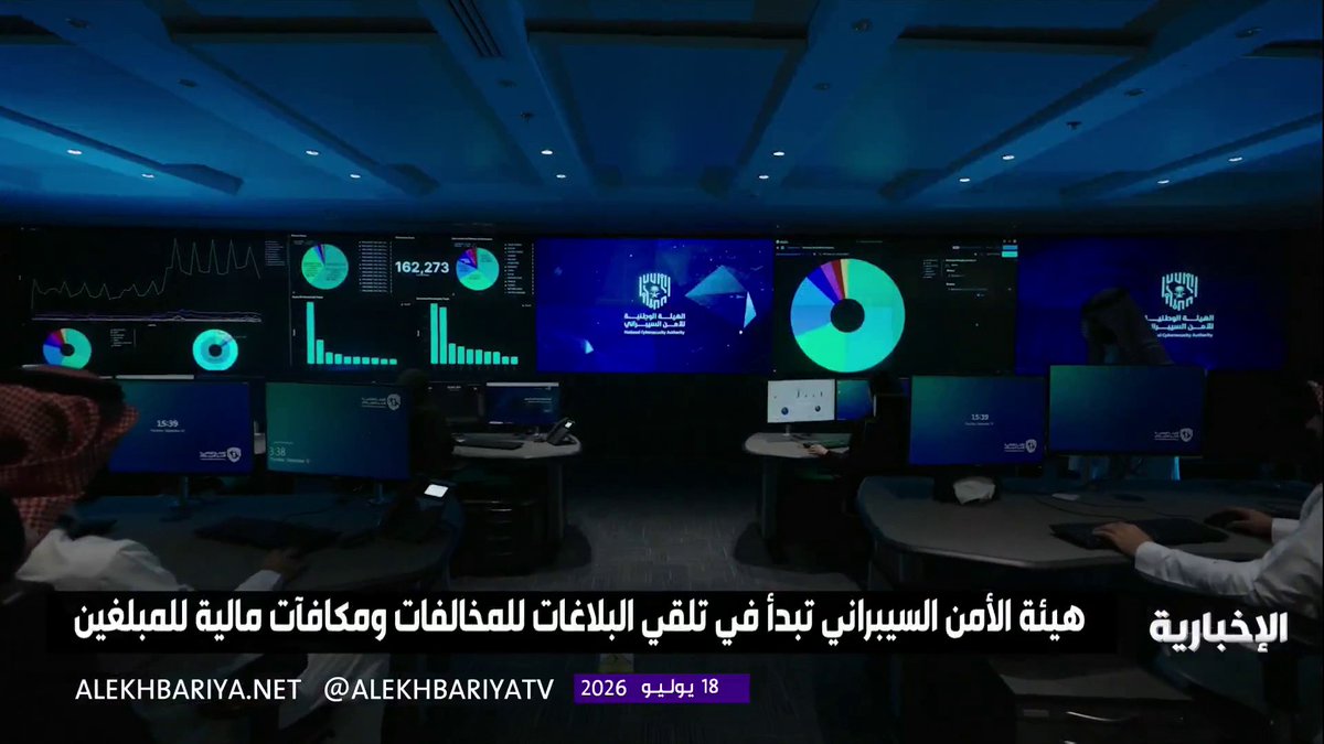 هيئة الأمن السيبراني تبدأ تلقي البلاغات عن المخالفات وتمنح مكافآت مالية للمبلغين