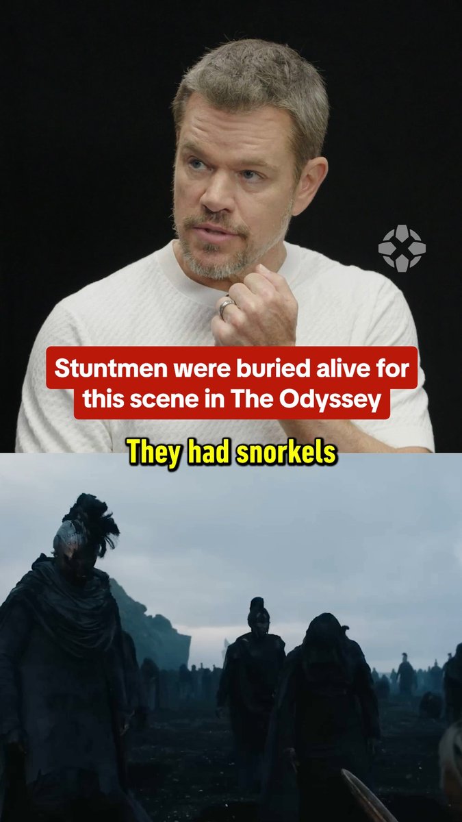 The shades in The Odyssey's Hades scene were captured completely in-camera: