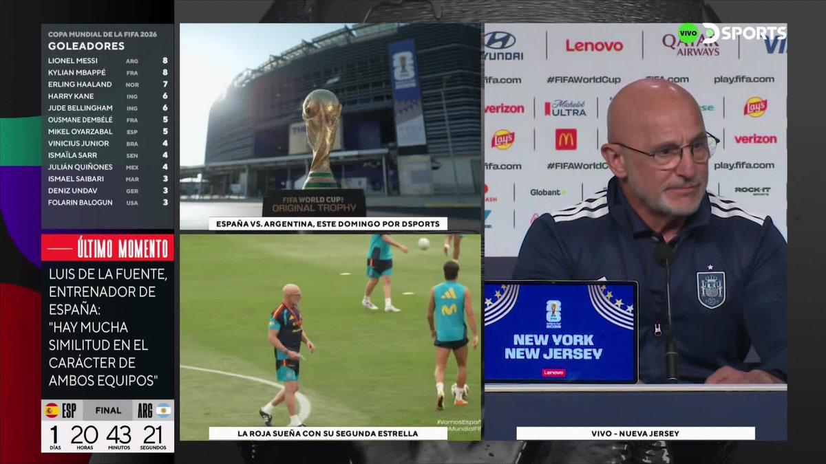 Qué tipazo el DT de España a minutos de la final hablando locuras de Messi. Ojalá no la pudran los marrones en las tribunas, los españoles son las personas de Europa que mejor se llevan con los Argentinos.