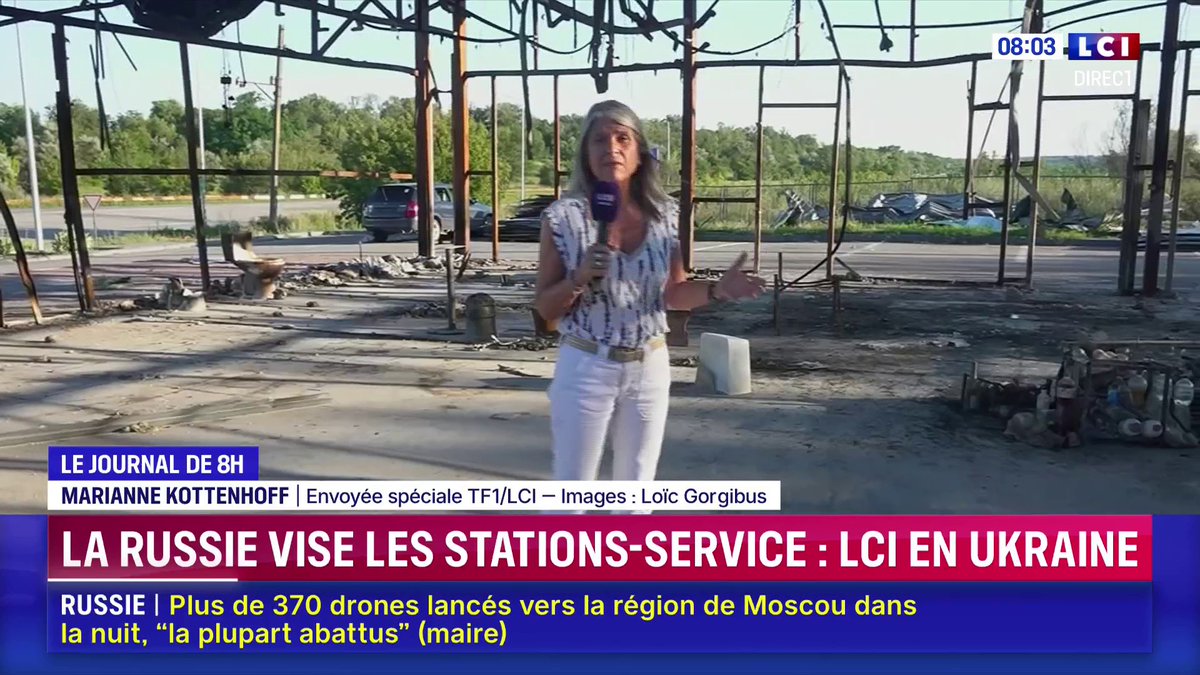 🇺🇦 La Russie cible les stations-service : LCI sur le terrain en Ukraine. ▶️ Reportage de Marianne Kottenhoff sur place