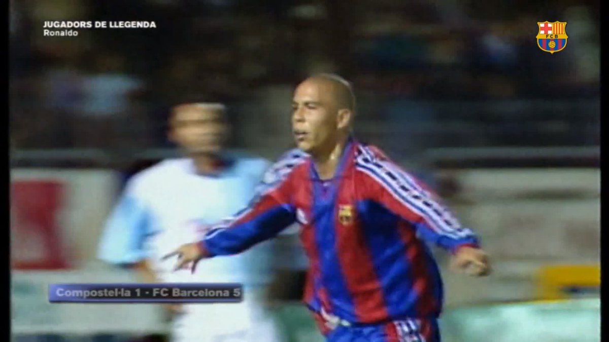 This week in 1996 a teenage Brazilian arrived at Barca from PSV with a huge talent and a transfer fee to match. 49 games, and 47 goals, later he made himself a legend. Ronaldo Luís Nazário de Lima. Goodness me, what a sight to behold.