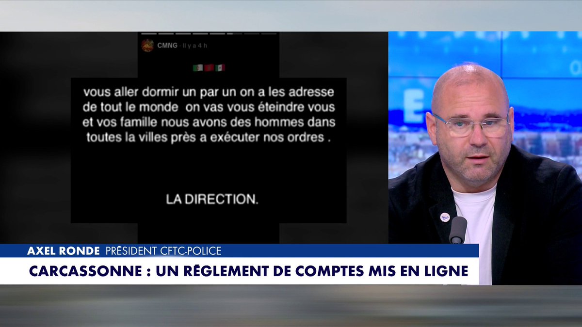 «Pour la DZ Mafia, c'est eux l'État», estime Axel Ronde, président CFTC-Police, dans #HDProsWE Toute l'info est à retrouver sur