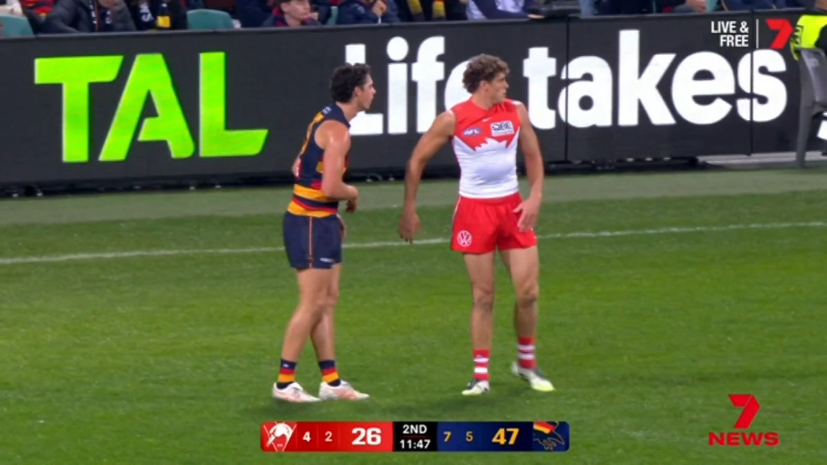 EXCLUSIVE: Out-of-contract Crows defender James Borlase has told 7NEWS he 100% wants to stay at Adelaide. The defender continued his career-best year by keeping Swans star Charlie Curnow goalless in a 16-point statement win at the SCG. Josh Money