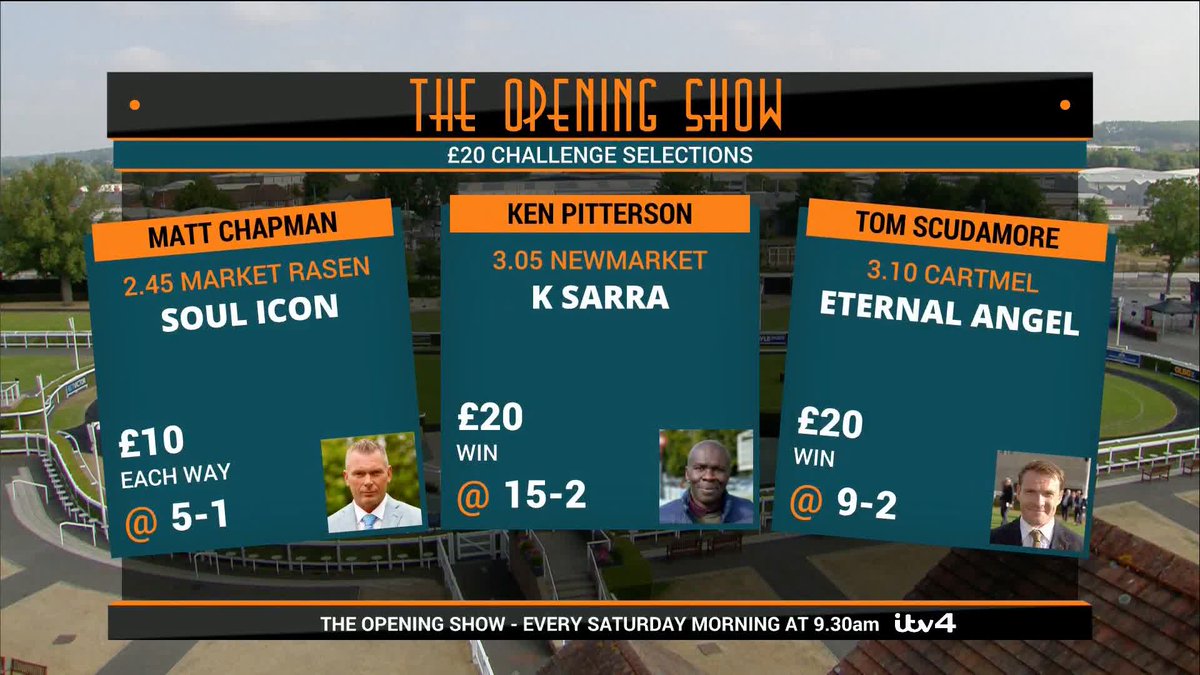 💷 £20 CHALLENGE 💷 Matt, Ken & Scu's selections for this afternoon are in!