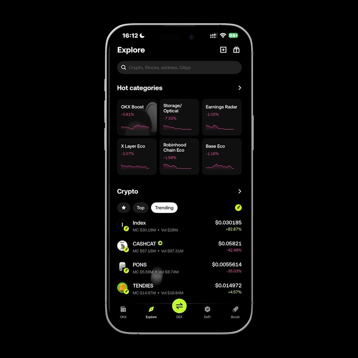 New to Robinhood Chain? Our Wallet lets you: • Spot trending tokens and dApps • Explore the ecosystem without leaving your Wallet • Trade RWAs &amp; tokens using limit or market orders Here’s how to get started 👇