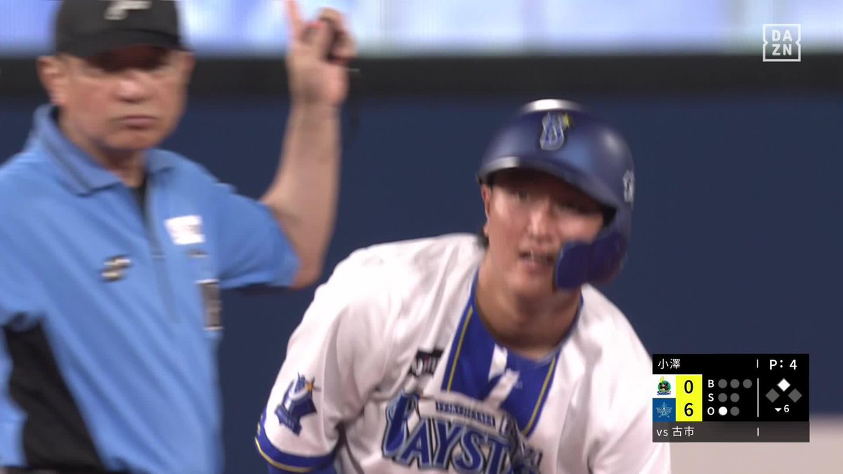 ガッツポーズ 今季新加入・古市尊 移籍後初ヒット&プロ入り初長打 ⚾️DeNA×ヤクルト #baystars #だったらDAZN