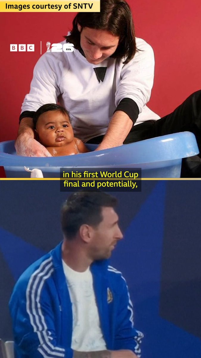 "He is one of the World's leading stars" 🌟 Lionel Messi was asked by Tom Brady what THAT Lamine Yamal bathtub photo means to him.