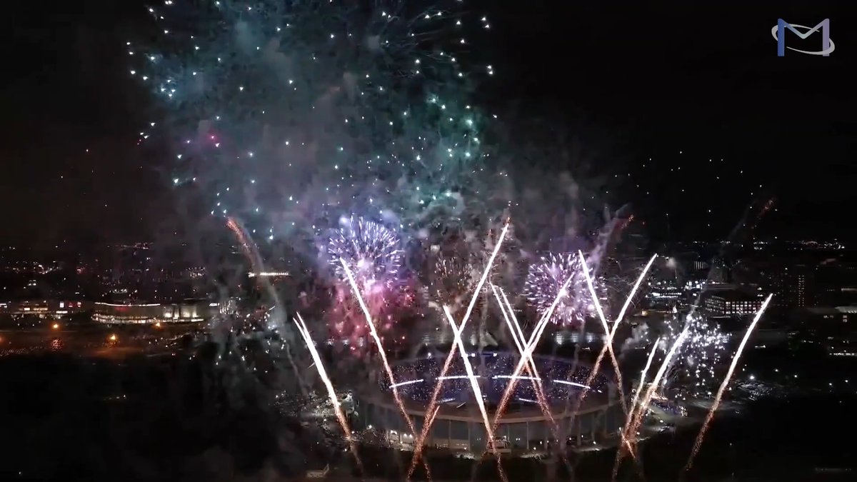 5回裏終了後は、光×音楽×花火で創り出す演出「BSW FIRE BLOOM」を実施！ #chibalotte #BSW
