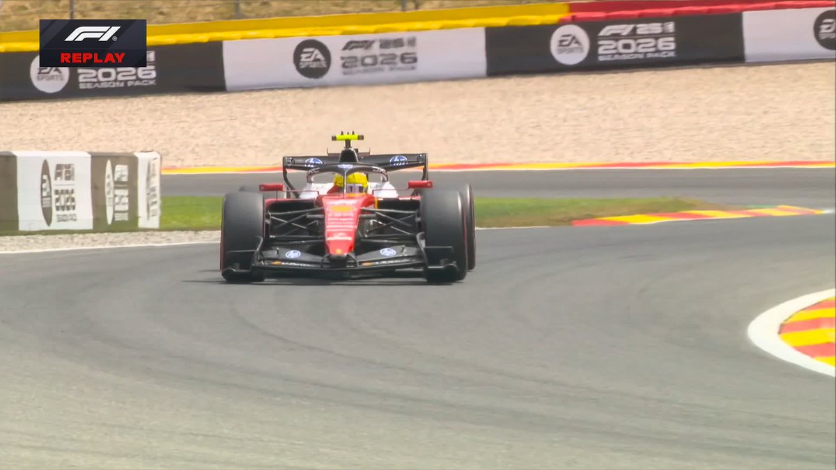 Hamilton finds the barriers 💥 Here's what happened 👇 #F1 #BelgianGP