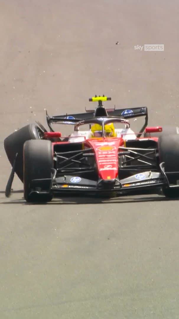 NOT how Lewis wanted to prepare for Qualifying! 💥