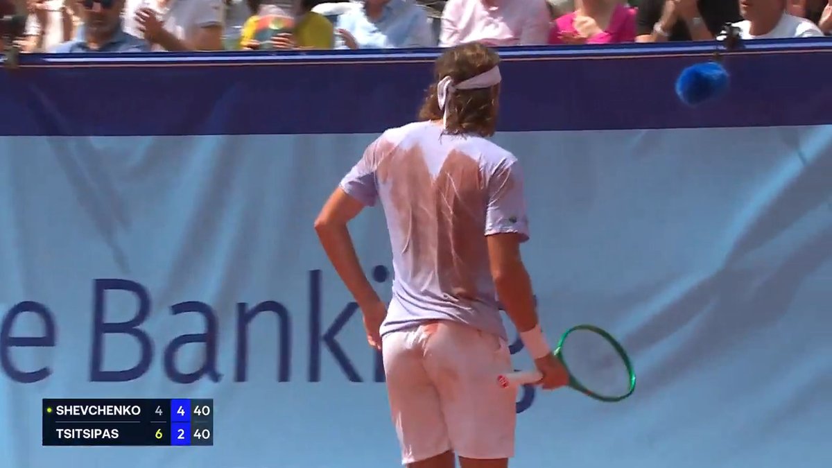Grip it and boy did Stefanos Tsitsipas rip it! EFG Swiss Open Gstaad | #SwissOpenGstaad