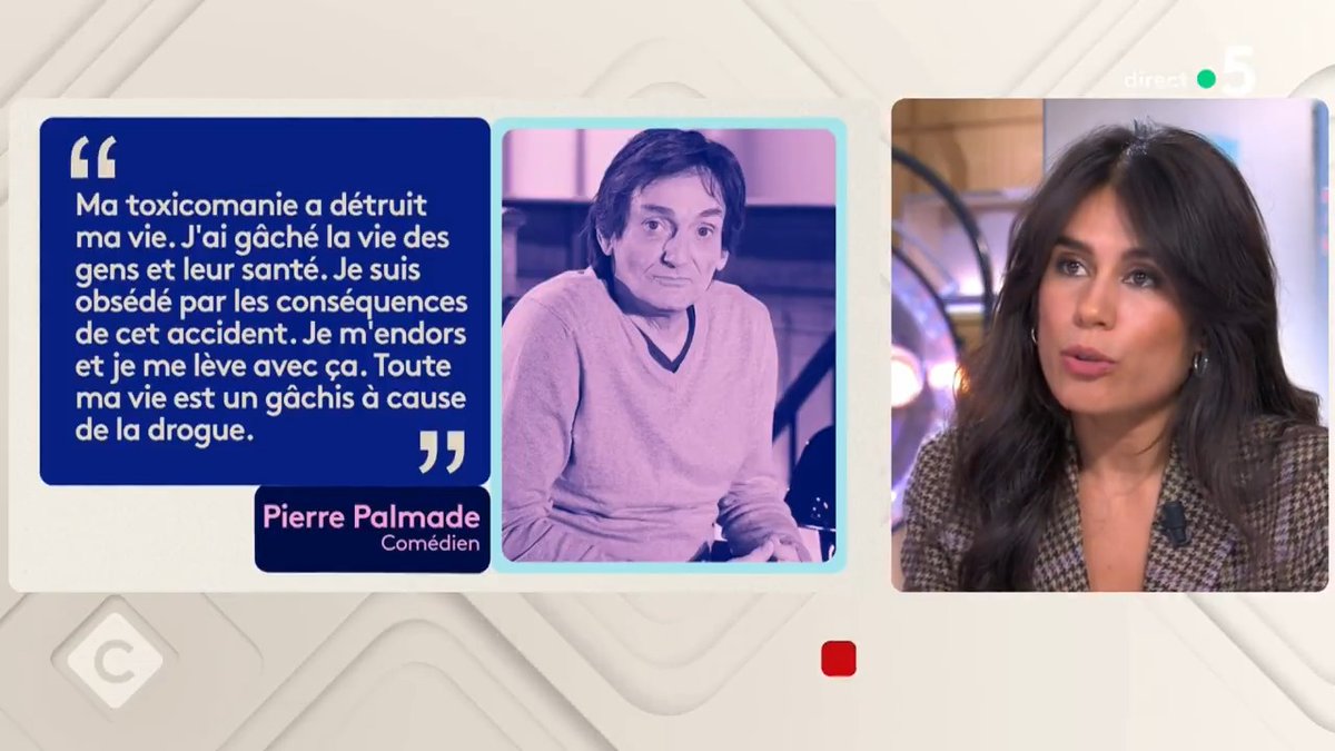 🔴🌨️ ARCHIVES | Quand Émilie Tran Nguyen analysait la toxicomanie de Pierre Palmade sur le plateau de C à Vous.