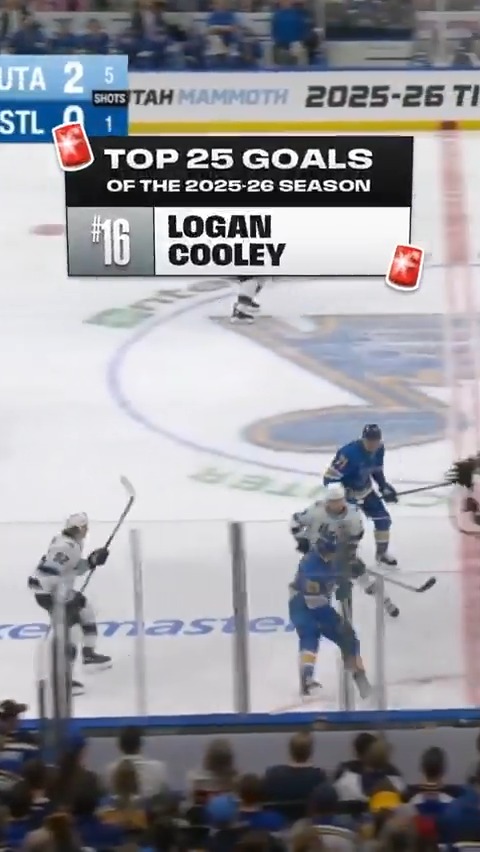 Goal No. 16 is pretty cool 😎 Get it? Because he's Logan Cooley!