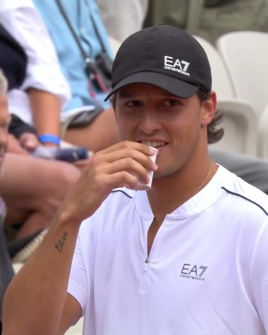 That's that me... Coffee ad when? 🤣☕️ Luciano Darderi #NordeaOpen