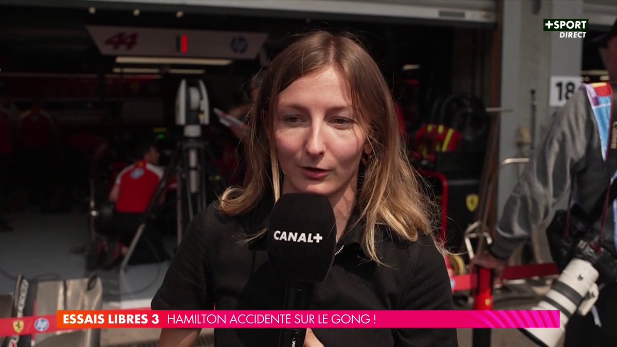 "La voiture va être prête" 👍 Doriane Pin apporte une bonne nouvelle concernant Lewis Hamilton dont la voiture est réparée à temps pour les qualifications ! C'est maintenant sur CANAL+SPORT 🇧🇪 #BelgianGP #F1