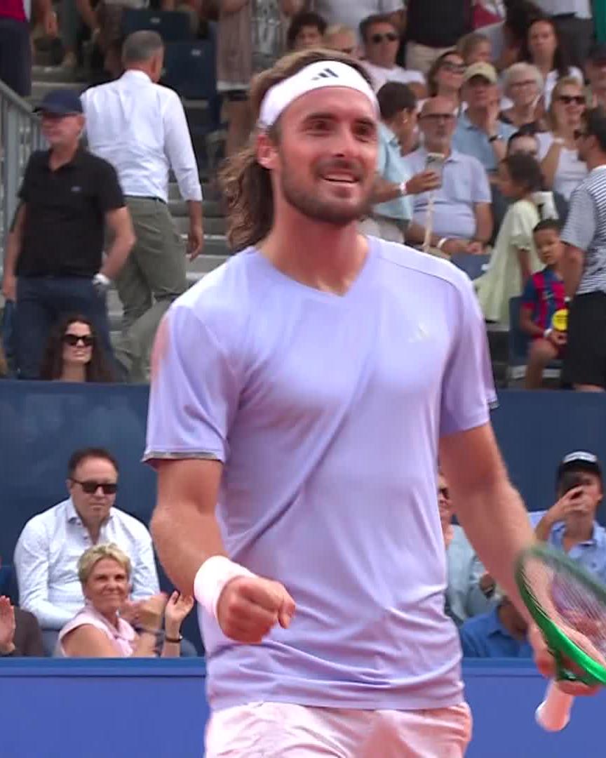 Final Bound 💪 Tsitsipas is through to the Gstaad final after defeating Shevchenko 6-4 3-6 6-3! #SwissOpenGstaad
