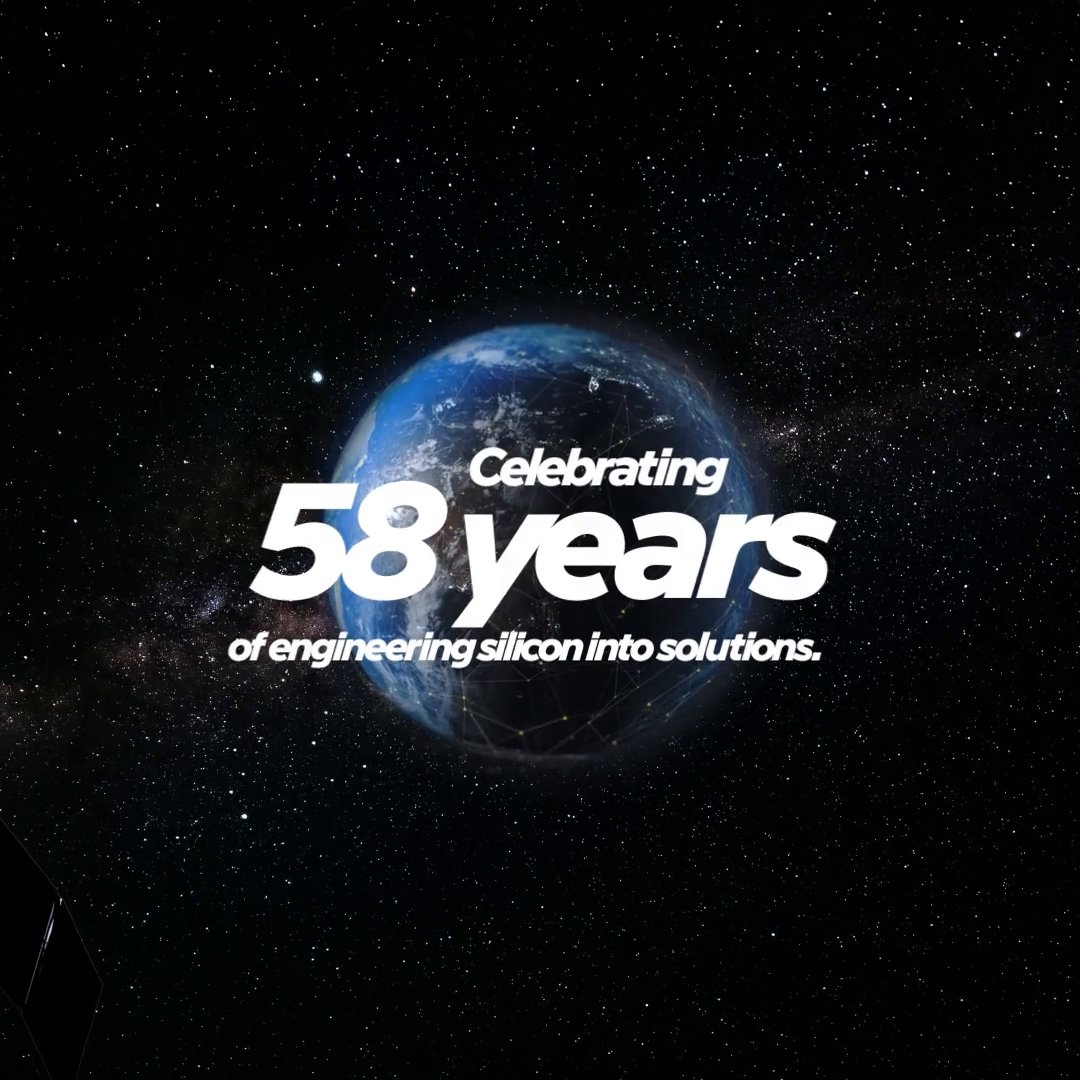 It started with a few transistors in 1968. Today, it’s trillions of commands per second. Join us as we celebrate 58 years of engineering silicon into solutions.