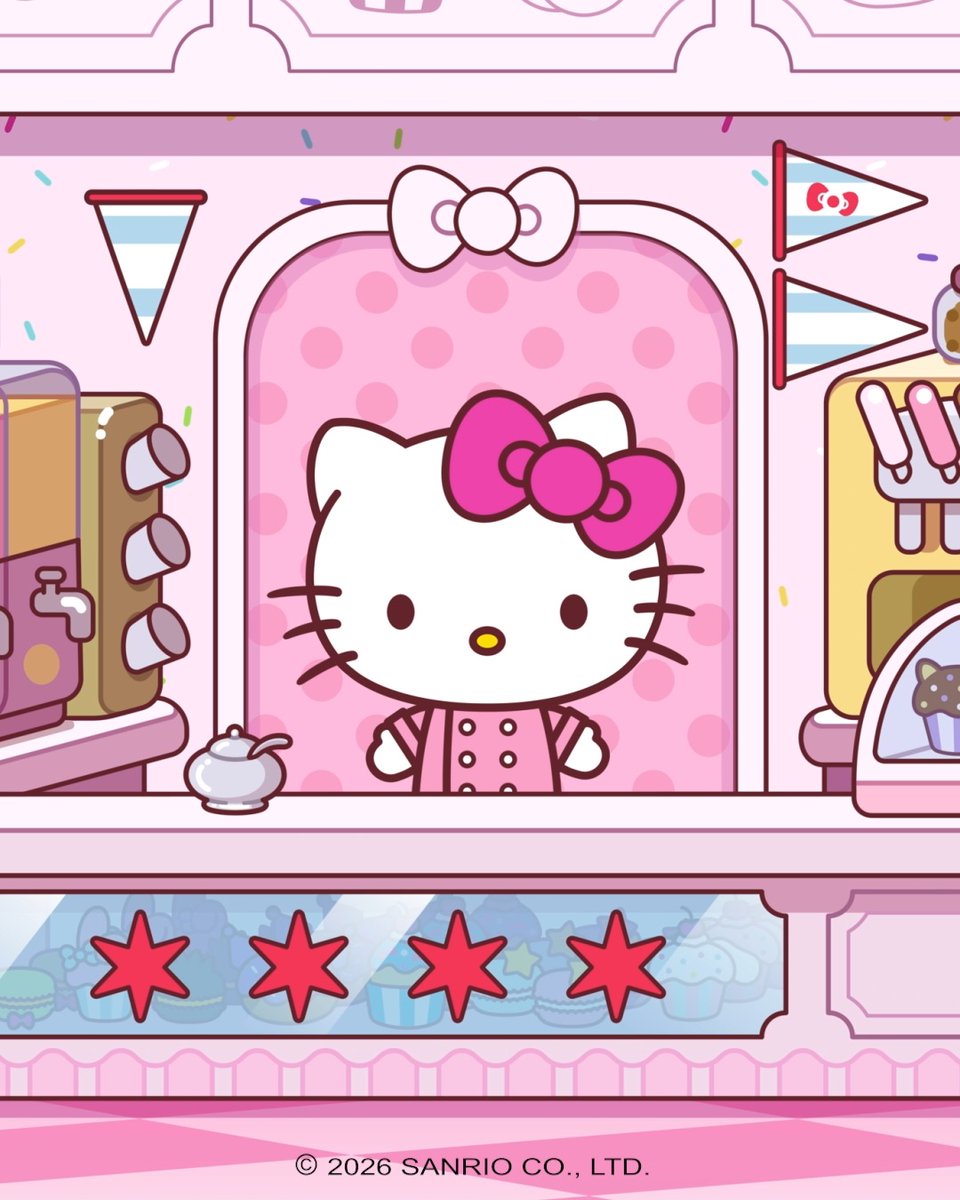 Treat yourself to Bow Waffles at @hellokittycafechicago 🧇🎀