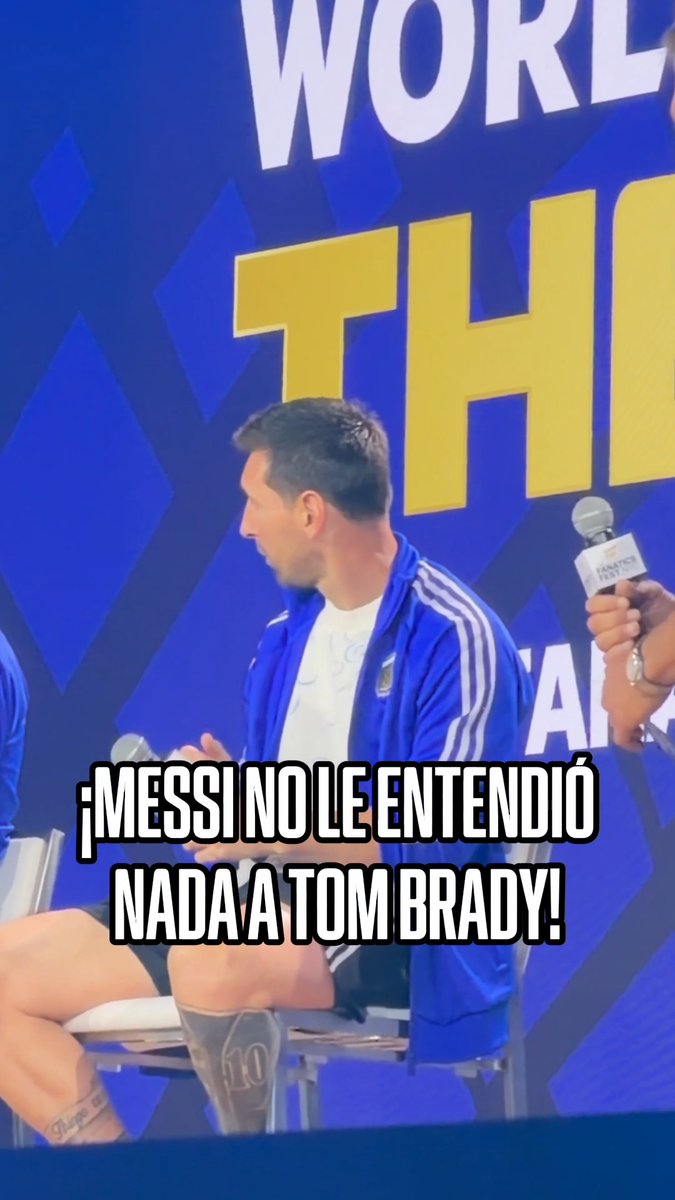 MESSI LE DIJO AL DIBU: '¿QUÉ DIJO?' 😅 👀 Ojito a la reacción de la Pulga tras la pregunta que le hizo Tom Brady.