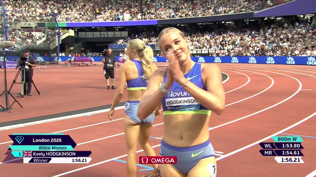 "Back to winning ways, and that's the most important thing." Well done, Keely Hodgkinson! 👏