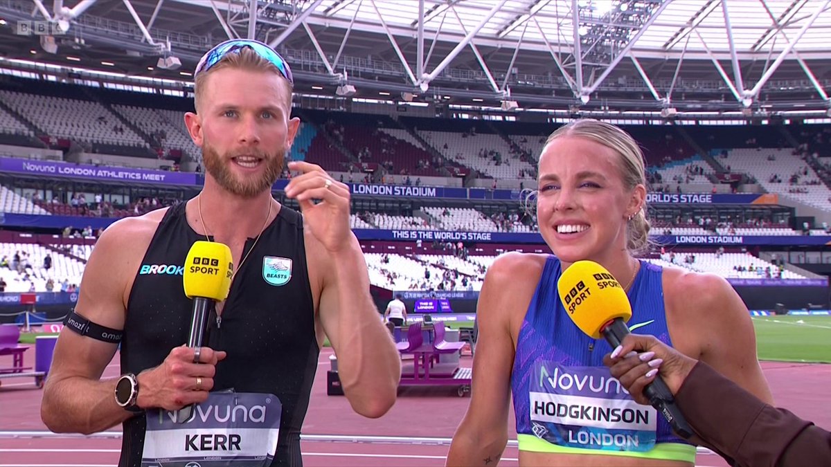 "Tell me again, Josh, keep it comin'" Josh Kerr was full of praise for Keely Hodgkinson after their races.