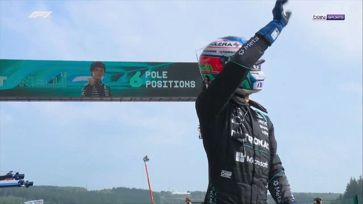 🔙 Kimi Antonelli'nin pole pozisyonunu elde ettiği sıralama turları üçüncü seansının son anları. #F1 #BelgianGP