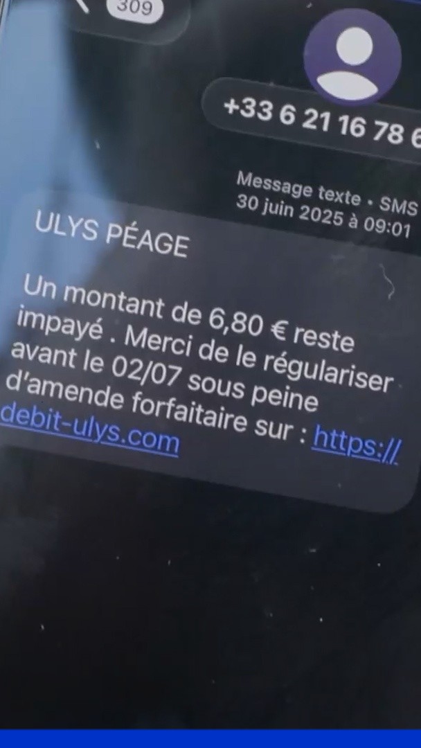 Vacances d'été: le retour des arnaques par sms des péages à flux libres