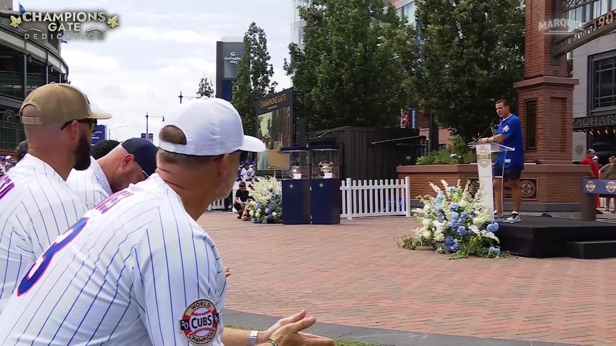 Anthony Rizzo on what it meant to win the 2016 World Series and the Champions Gate Dedication – “You guys don't understand how much us players appreciate you fans ... these last few days have been the best few days in the last ten years of my life.” 💙