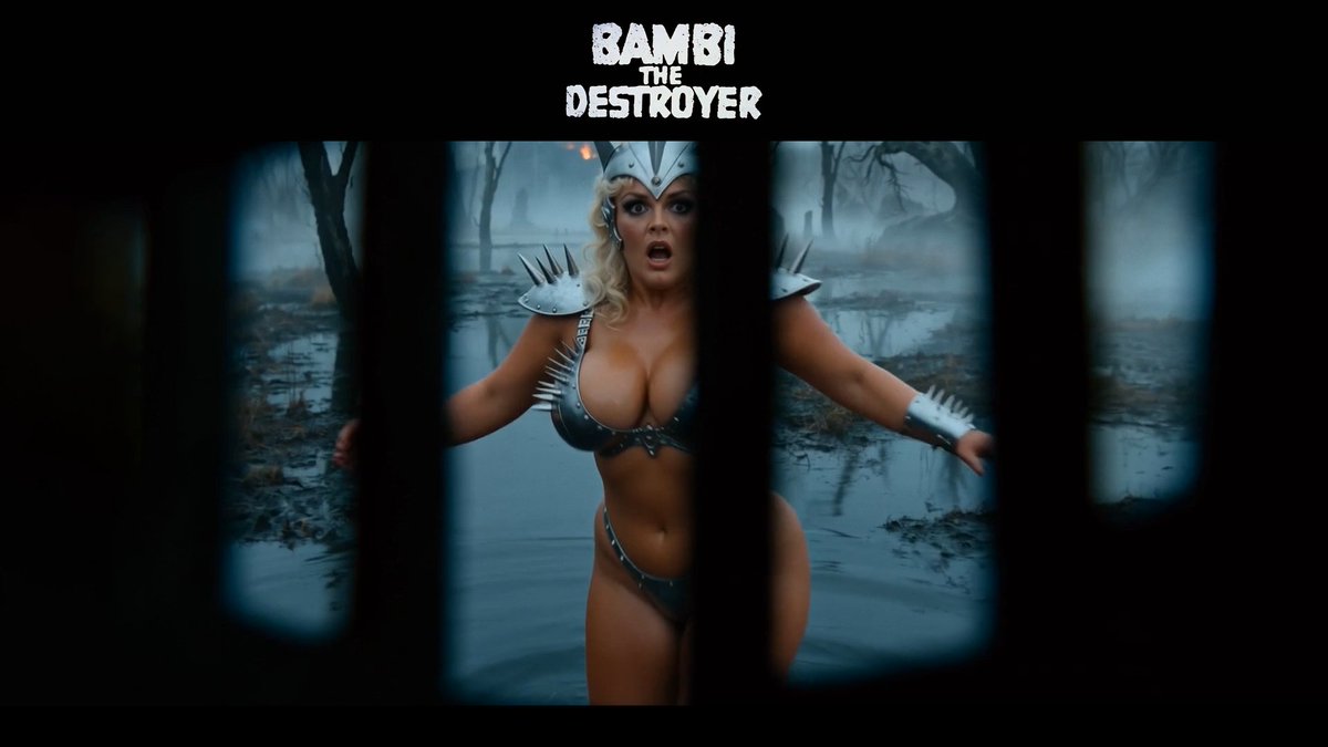 Bambi the Destroyer returns on Saturday Morning with pure ’80s retro camp! Epic villains, wild fantasy action, and over-the-top B-movie energy. Think classic adventure vibes with a strong female hero leading the charge. Pure PG-13 nostalgic fun.