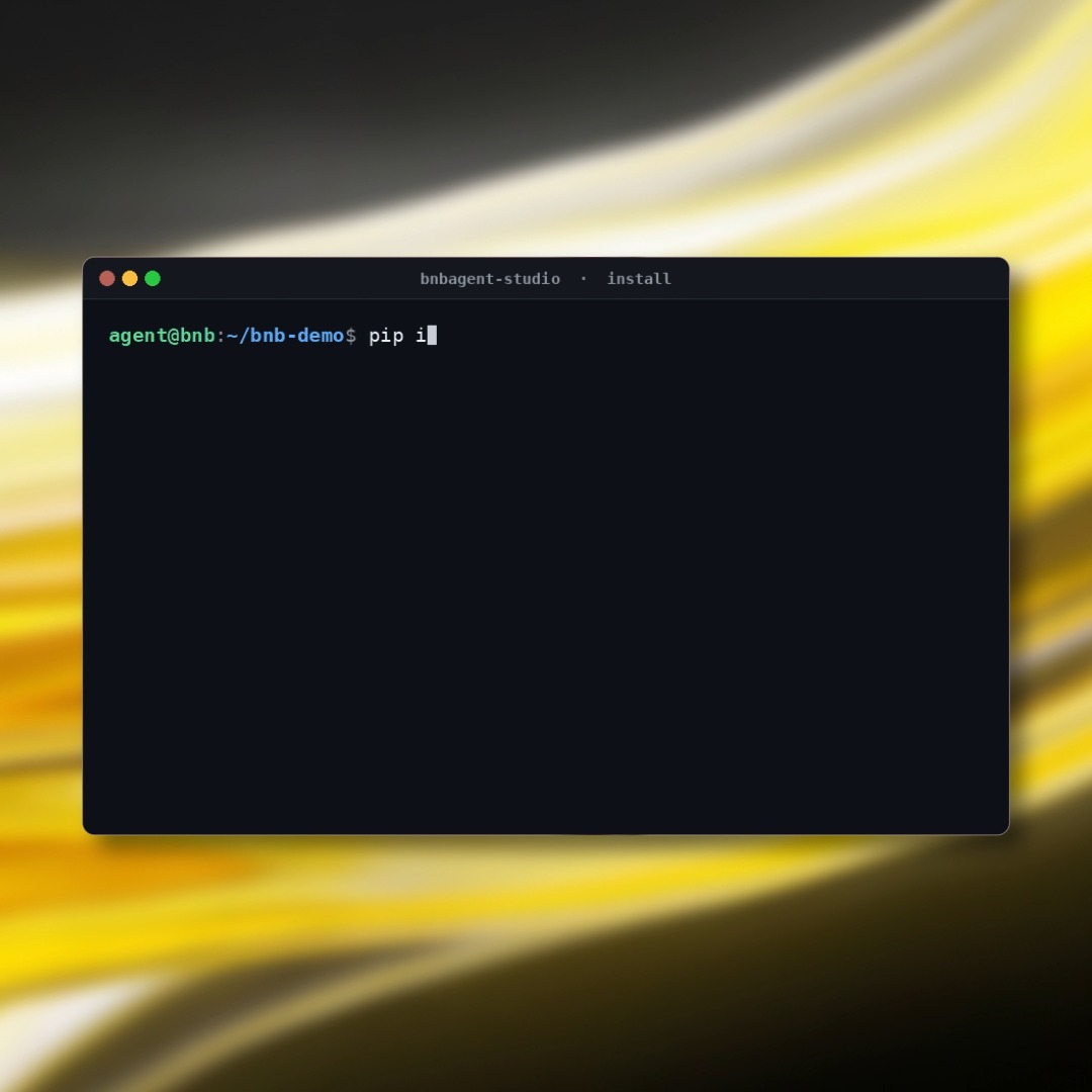pip install bnbagent-studio