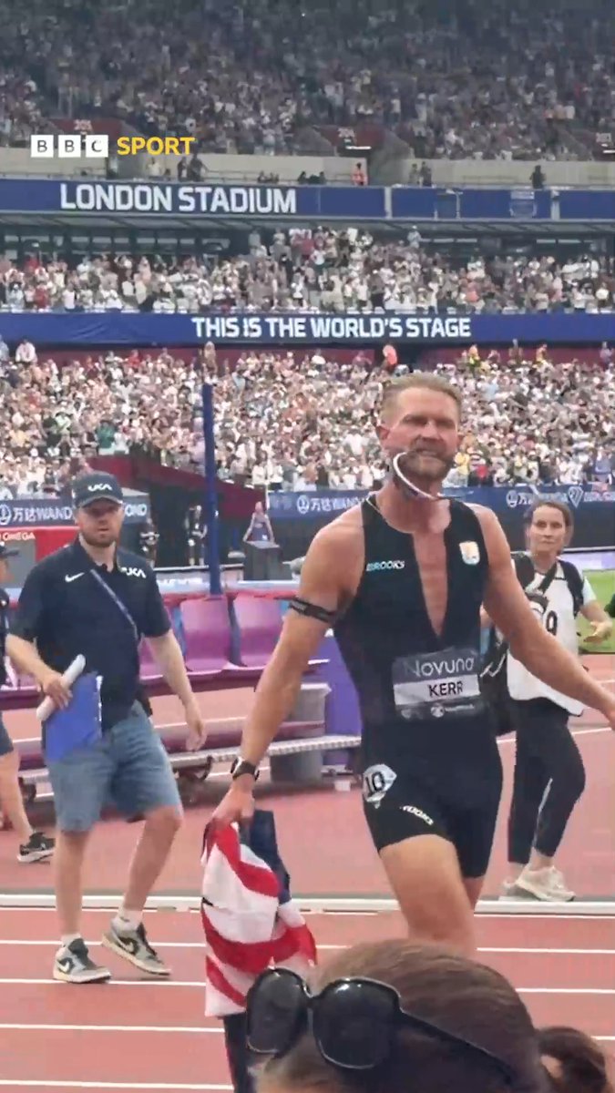 Look what it meant to Josh Kerr! 🌟🇬🇧 He smashed a generational world record for the men's mile - which had stood for the last 27 years!