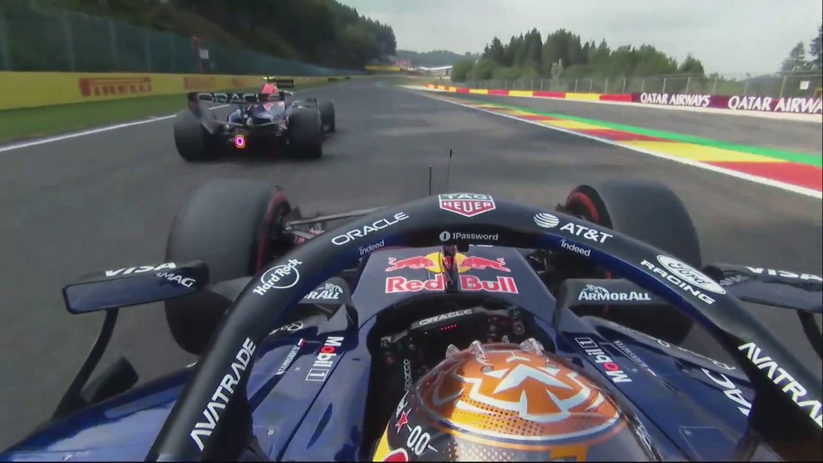 L'aspiration PARFAITE donnée à Max Verstappen par Isack Hadjar en Q3 😍 #BelgianGP #F1