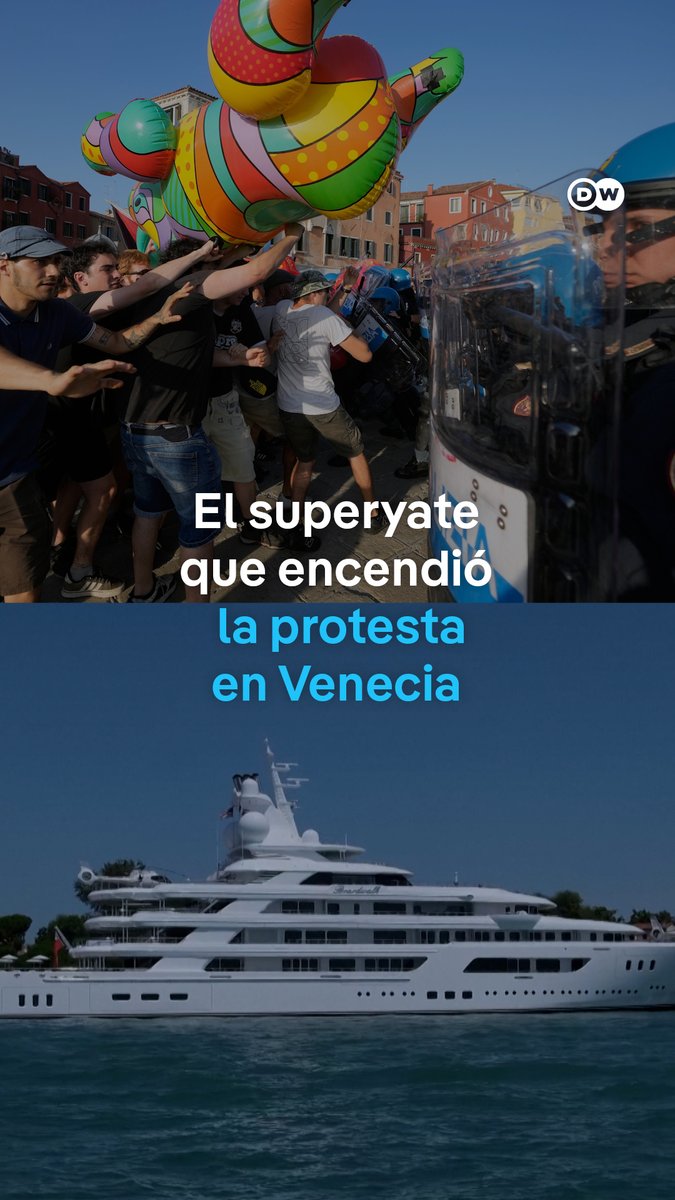 El exclusivo barco de un diplomático de EE. UU. desata protestas en Venecia El embajador estadounidense en Italia, Tilman Fertitta, se ha embarcado en un 'crucero diplomático' por las aguas italianas para celebrar los 250 años de independencia de su país, generando irritación por el despliegue de su enorme y lujoso yate. Su arribo generó protestas en el puerto de Venecia, donde los activistas también denunciaron las políticas de Trump y la guerra en Gaza.