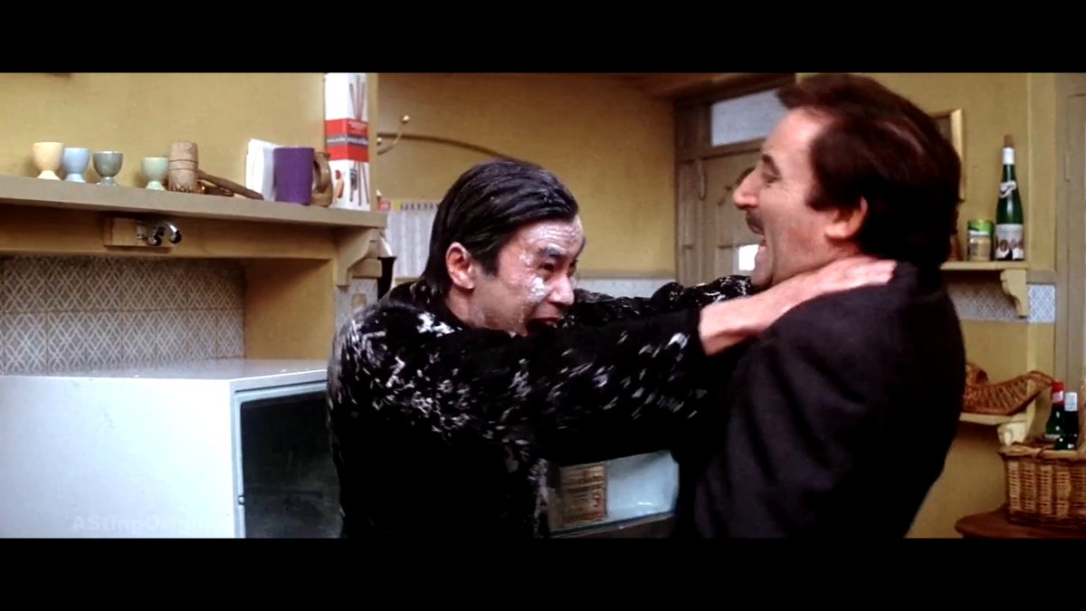 Cato vs. Inspector Clouseau Burt Kwouk (born this day in 1930) is best remembered for his scenes opposite Peter Sellers in The Pink Panther films. Their surprise fights are legendary comedy gold. "No, Cato, you fool. This is not the time."