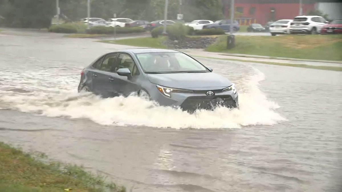 Flooding near the 13WHAM studios a short time ago.. Send us your weather and flooding video on Chimein.