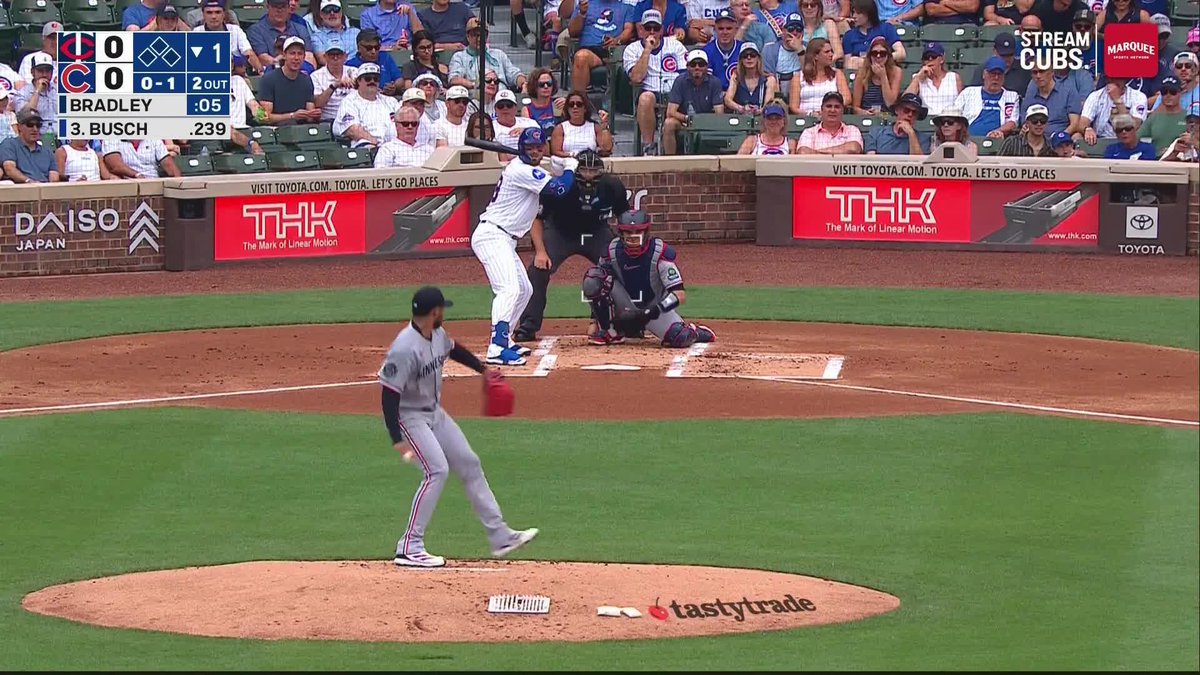 MICHAEL BUSCH HITS A HOMER RIGHT TO RIZZO!!!!!