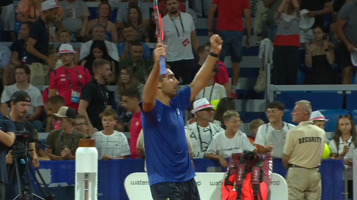 Daniel Merida wins his maiden ATP tour-level title after beating Damir Dzumhur 6-2, 5-7, 6-2 🤯 He's the third youngest Umag champion after Carlos Alcaraz and Jannik Sinner. What a week for the 21 year old 🔥 #CroatiaOpenUmag