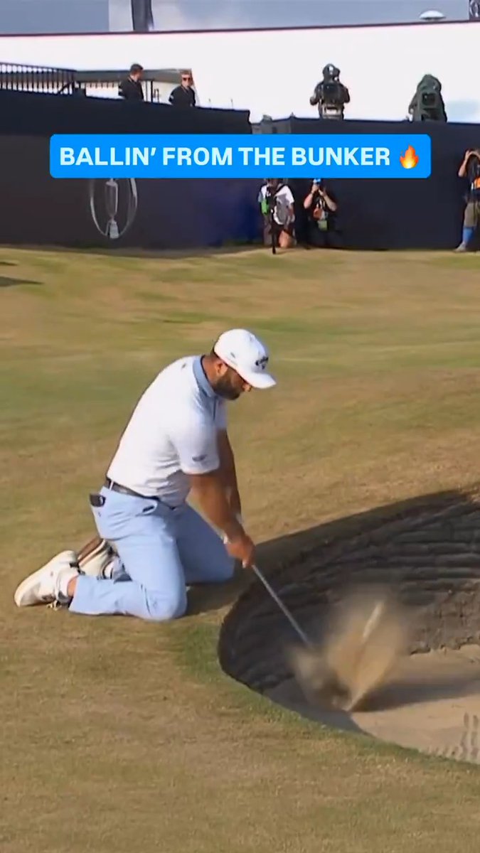 The Open has produced some WILD bunker shots already. 🙌 📺 The 154th Open Championship on NBC &amp; Peacock