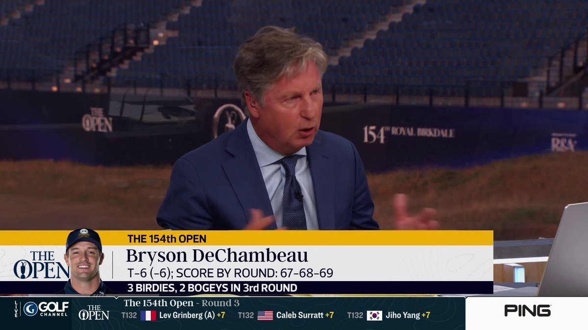 Bryson DeChambeau's effective links golf strategy has him firmly in contention at The Open Brandel Chamblee and Paul McGinley discuss his play and showmanship from Saturday