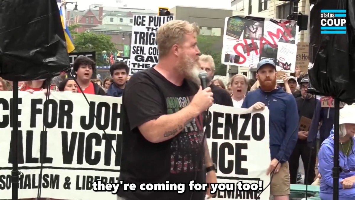 "Your silence is violence. Speak up! Stop it now! F*ck ICE! F*ck Donald Trump! I want freedom!" - Jolly Good Ginger GOES OFF on Trump and ICE's attack on Americans nationwide via Andrew Mercado LIVE NOW ⬇️